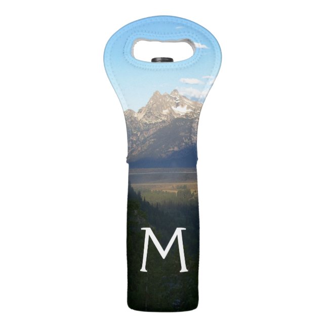 Jackson Hole Mountains (Grand Teton National Park) Wine Bag (Front)