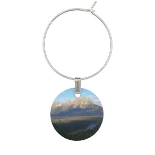 Jackson Hole Mountains (Grand Teton National Park) Wine Glass Charm