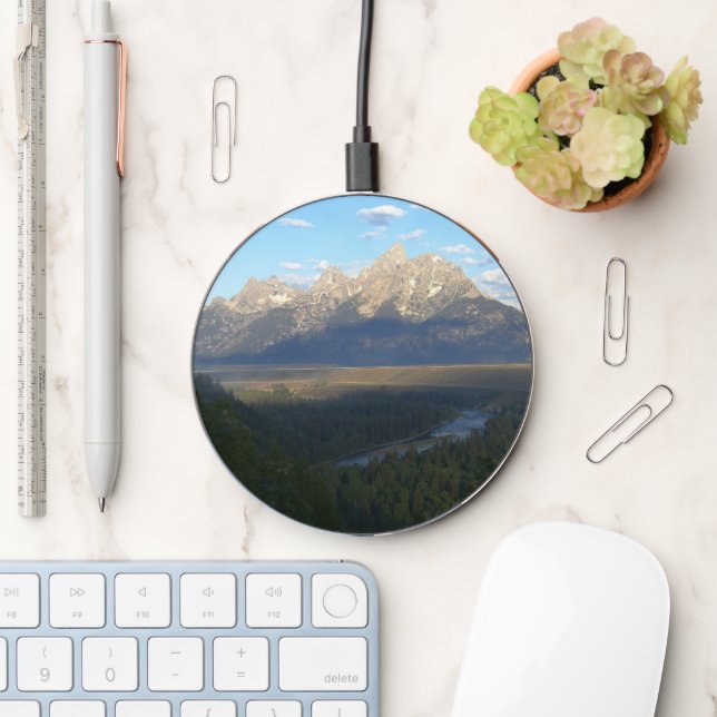 Jackson Hole Mountains (Grand Teton National Park) Wireless Charger (Desk)