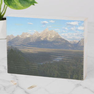 Jackson Hole Mountains (Grand Teton National Park) Wooden Box Sign