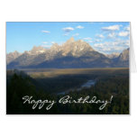 Jackson Hole Mountains Happy Birthday Card
