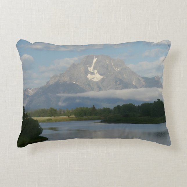 Jackson Hole River at Grand Teton National Park Accent Pillow (Front)