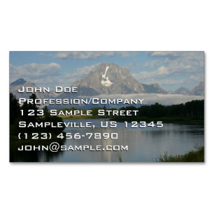 Jackson Hole River at Grand Teton National Park Business Card Magnet
