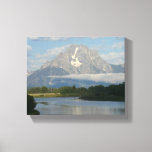 Jackson Hole River at Grand Teton National Park Canvas Print