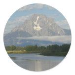 Jackson Hole River at Grand Teton National Park Classic Round Sticker