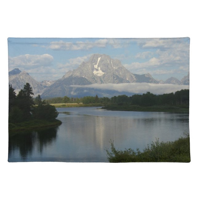 Jackson Hole River at Grand Teton National Park Cloth Placemat (Front)