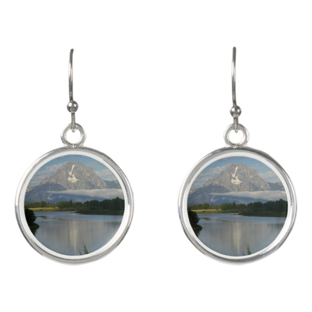 Jackson Hole River at Grand Teton National Park Earrings (Front)