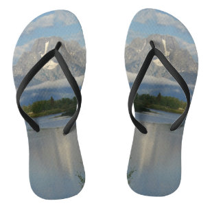 Jackson Hole River at Grand Teton National Park Flip Flops