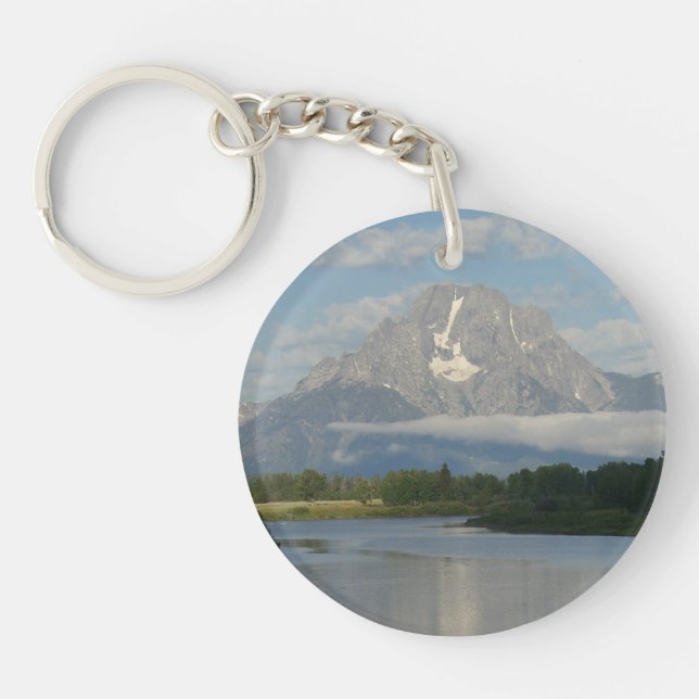Jackson Hole River at Grand Teton National Park Keychain (Front)
