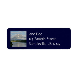 Jackson Hole River at Grand Teton National Park Label