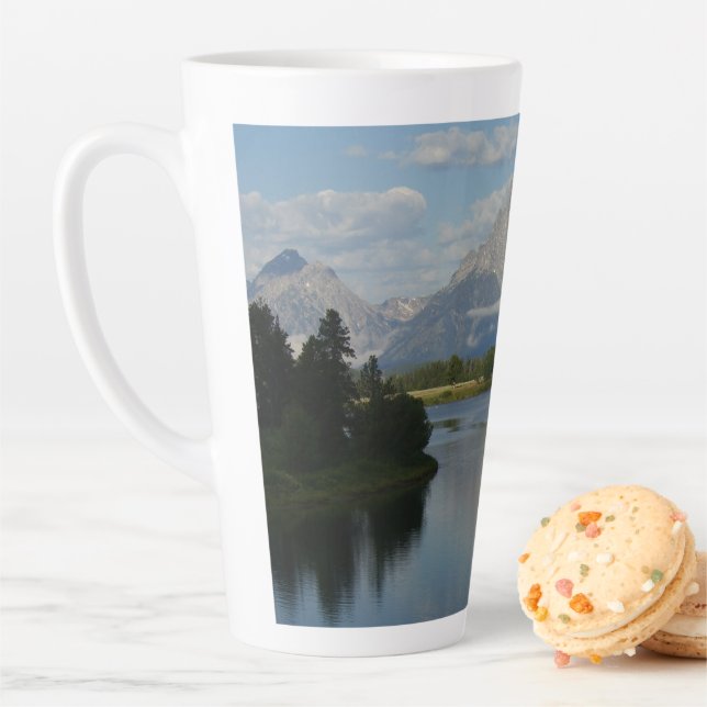 Jackson Hole River at Grand Teton National Park Latte Mug (In Situ)