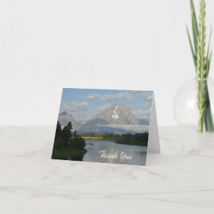 Jackson Hole River at Grand Teton National Park Letterpress Thank You Card