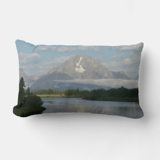 Jackson Hole River at Grand Teton National Park Lumbar Pillow