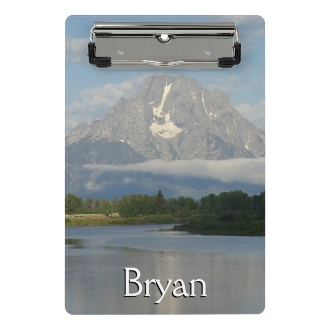 Jackson Hole River at Grand Teton National Park Mini Clipboard (Front)