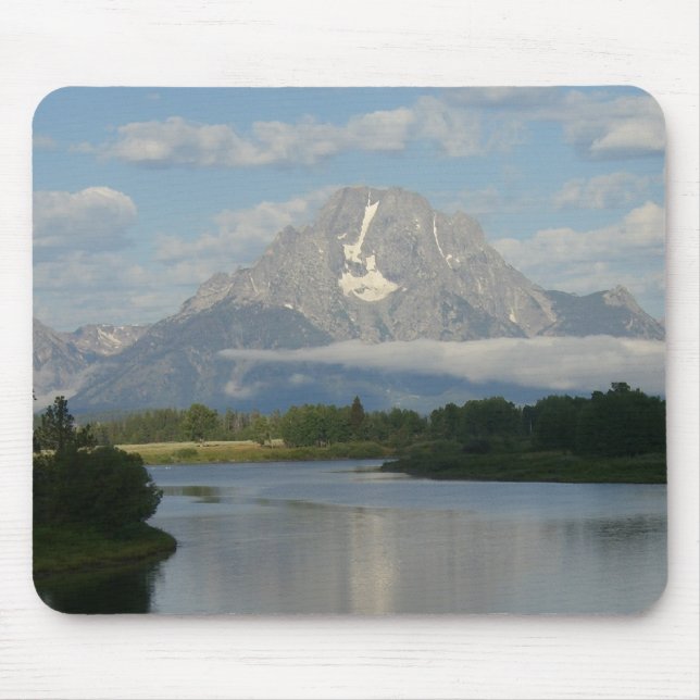 Jackson Hole River at Grand Teton National Park Mouse Pad (Front)