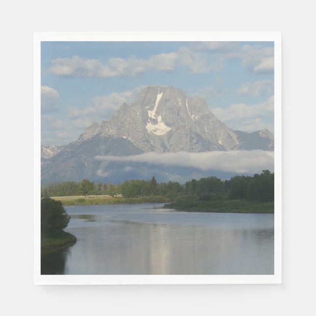 Jackson Hole River at Grand Teton National Park Paper Napkins (Front)
