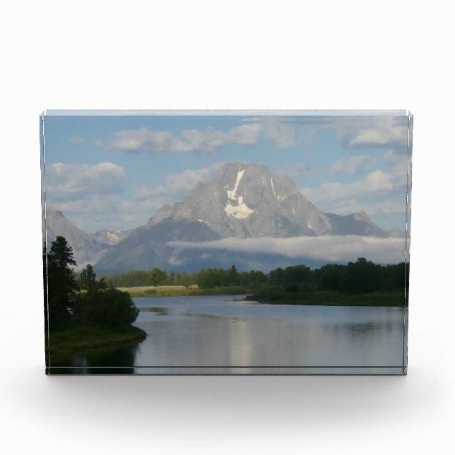 Jackson Hole River at Grand Teton National Park Photo Block (Front)
