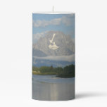 Jackson Hole River at Grand Teton National Park Pillar Candle