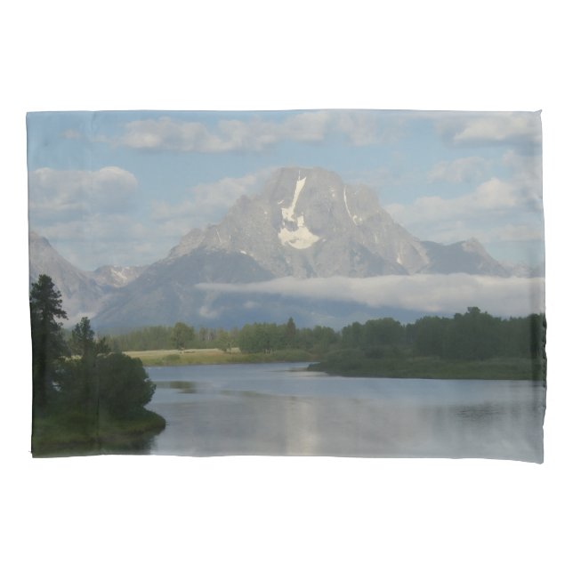 Jackson Hole River at Grand Teton National Park Pillow Case (Front)