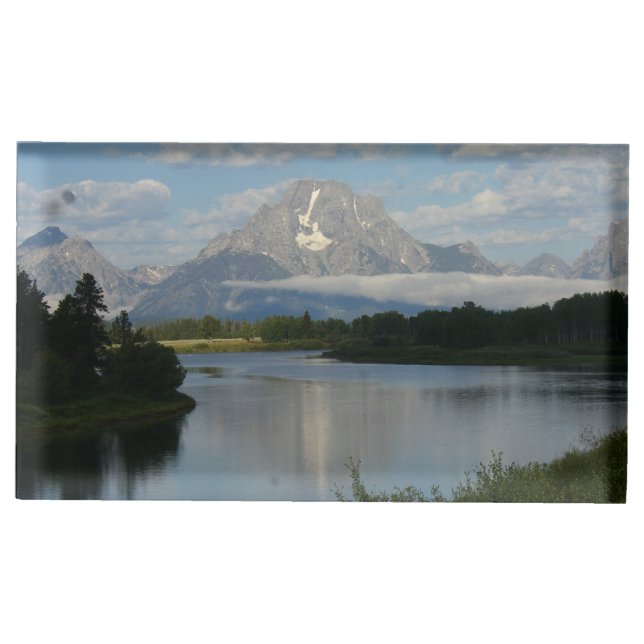 Jackson Hole River at Grand Teton National Park Place Card Holder (Front)