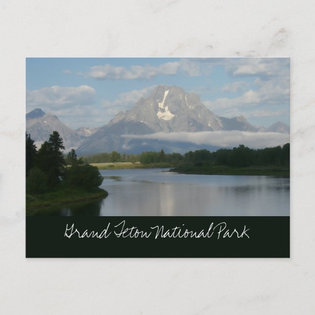 Jackson Hole River at Grand Teton National Park Postcard (Front)