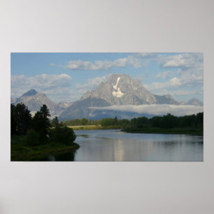 Jackson Hole River at Grand Teton National Park Poster