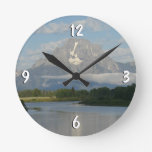 Jackson Hole River at Grand Teton National Park Round Clock