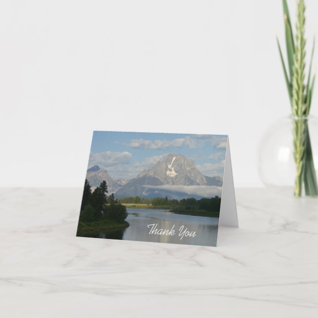 Jackson Hole River at Grand Teton National Park Thank You Card (Front)