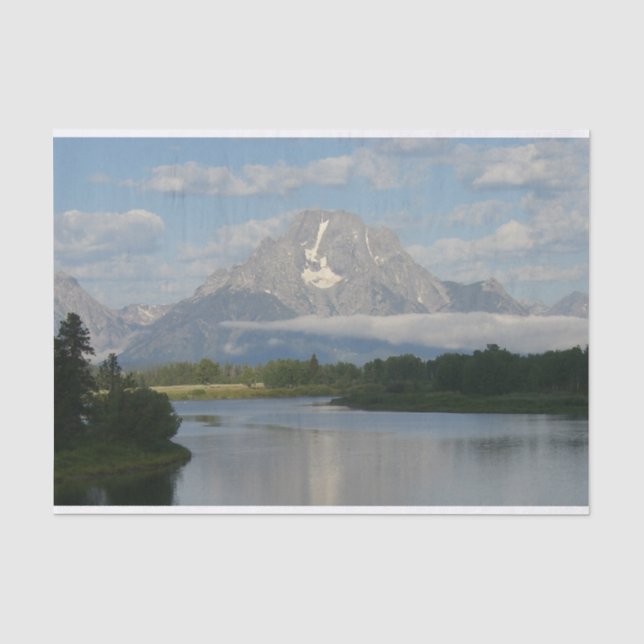 Jackson Hole River at Grand Teton National Park Tissue Paper (Front)