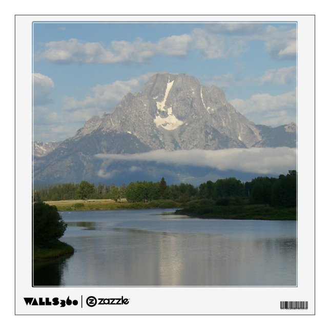 Jackson Hole River at Grand Teton National Park Wall Decal (Front)