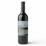 Jackson Hole River at Grand Teton National Park Wine Label