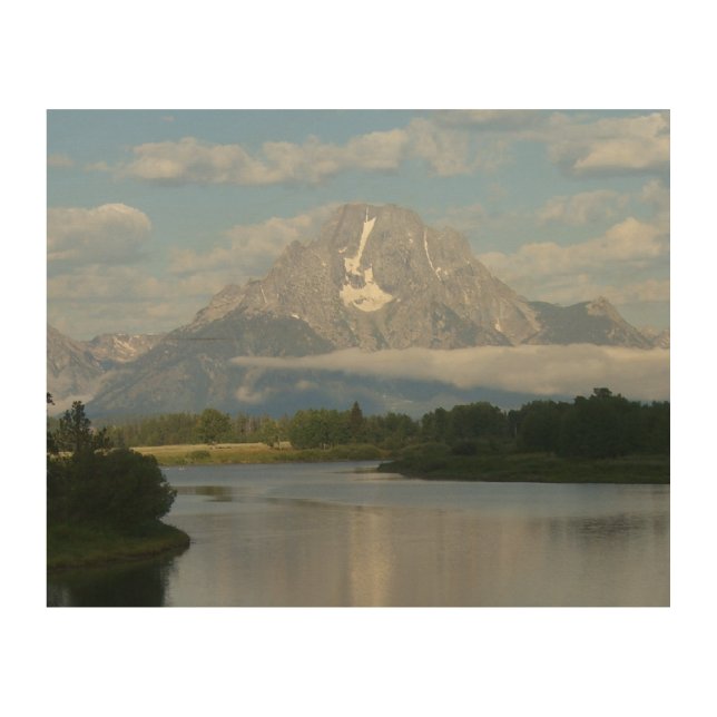 Jackson Hole River at Grand Teton National Park Wood Wall Art (Front)
