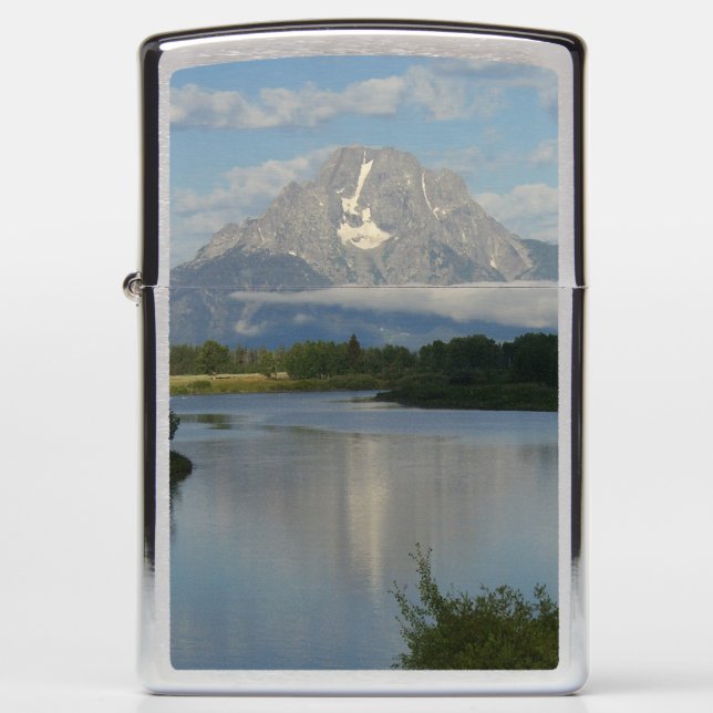 Jackson Hole River at Grand Teton National Park Zippo Lighter (Front)