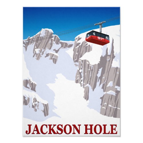 jackson Hole Ski Resort Cable Car Photo Print