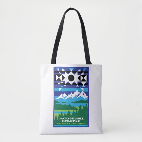 Jackson Hole Solar Eclipse Tote Bag