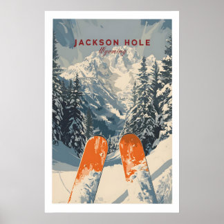 Jackson Hole Travel Poster - Wyoming 1
