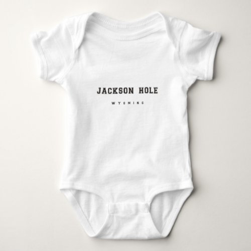 Jackson Hole Wyoming Baby Bodysuit