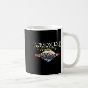 Jackson Hole Wyoming Grand Teton Mountains Vintage Coffee Mug