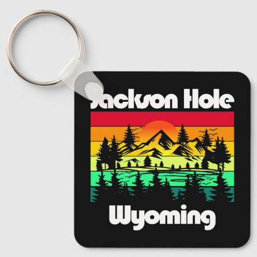 Jackson Hole Wyoming Keychain