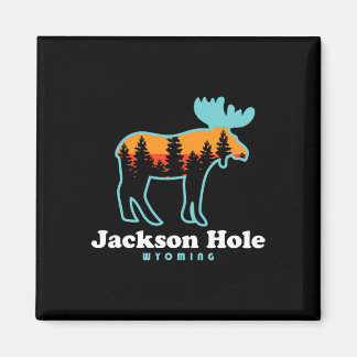 Jackson Hole Wyoming Moose Mountains Grand Tetons  Magnet