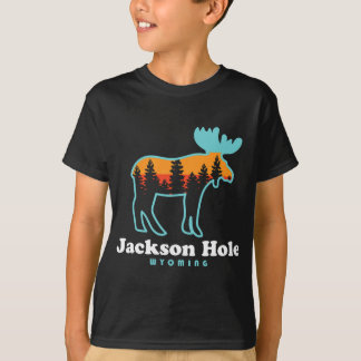 Jackson Hole Wyoming Moose Mountains Grand Tetons T-Shirt