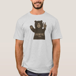 Jackson Hole Wyoming Peace Bear T-Shirt
