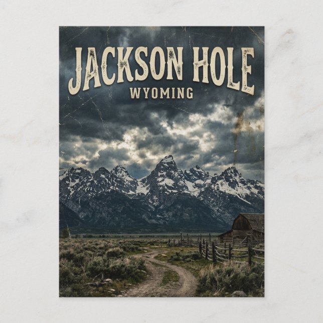 Jackson Hole Wyoming Postcard (Front)