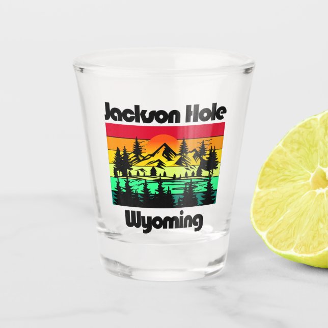 Jackson Hole Wyoming Shot Glass (Front)
