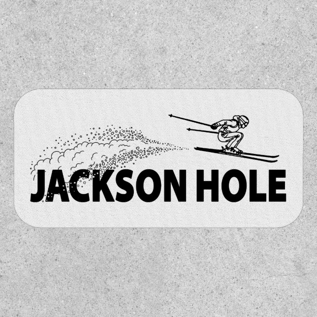 Jackson Hole Wyoming Ski Jumper Patch (Front)
