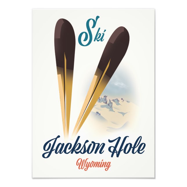 Jackson Hole Wyoming Ski poster (Front)