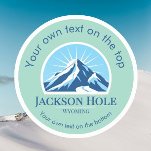 Jackson Hole Wyoming ski resort medal  Sticker