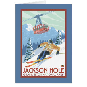 Jackson Hole, Wyoming Skier and Tram Cards