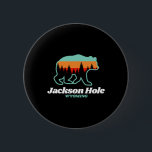 Jackson Hole Wyoming Skiing Snowboarding Bear  Button<br><div class="desc">Jackson Hole Wyoming Skiing Snowboarding Bear</div>