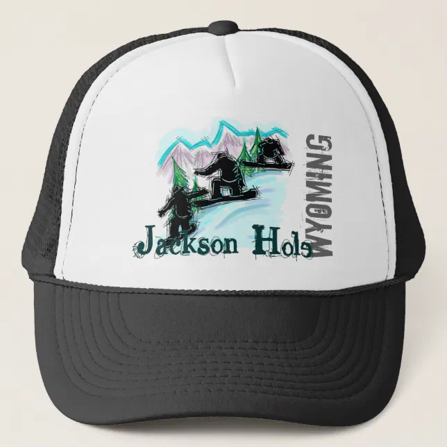 Jackson Hole Wyoming snowboard hat Zazzle